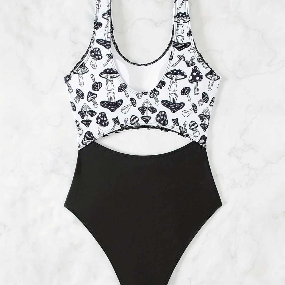 Dame Bikini-sæt med innovativt crop-top og højskårne bottoms Stilla