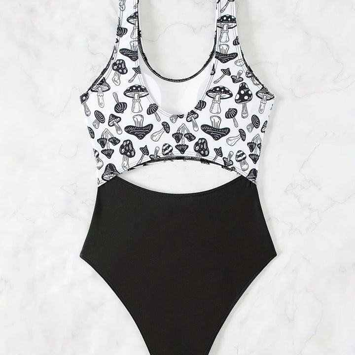 Dame Bikini-sæt med innovativt crop-top og højskårne bottoms Stilla