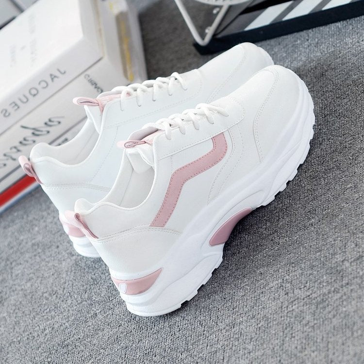 Dame sporty sneakers med skridsikker sål og åndbar overmaterialekombination Stilla