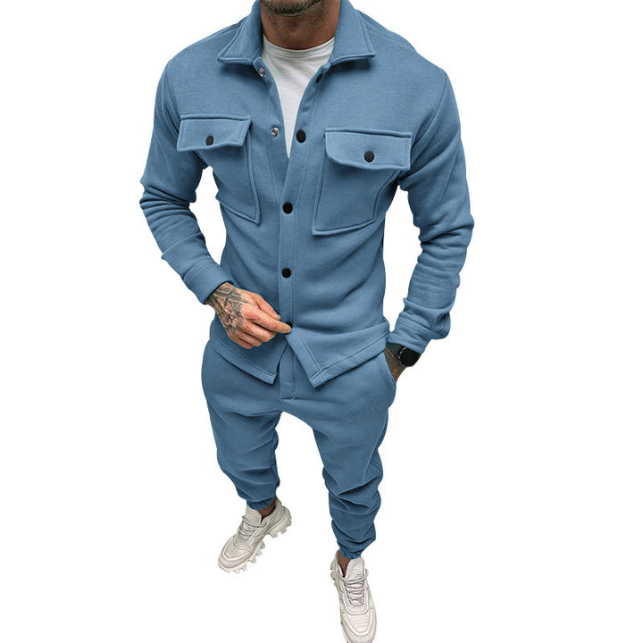 Herre Casual Jakke med funktionelle lommer og moderne design Stilla