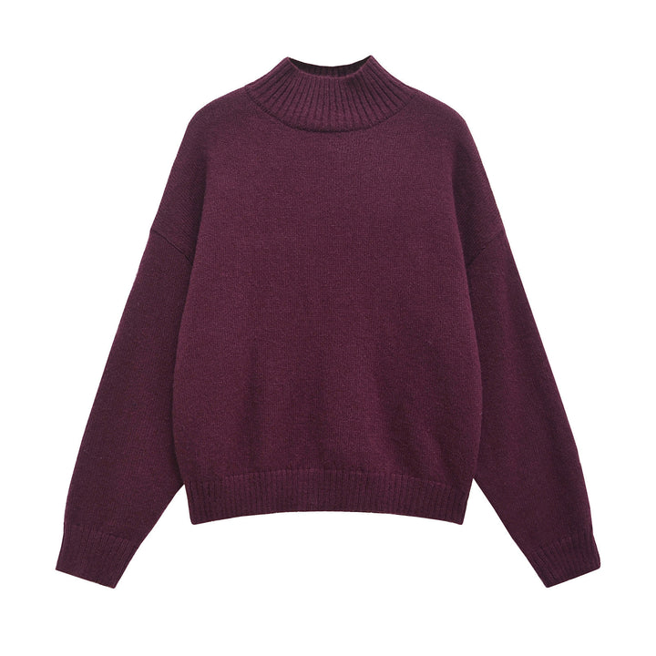 Femme Cozy Højkrave Strikpullover Stilla