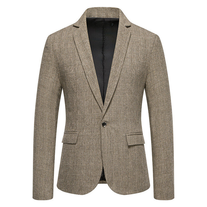 Herren skræddersyet houndstooth mønster blazer Stilla