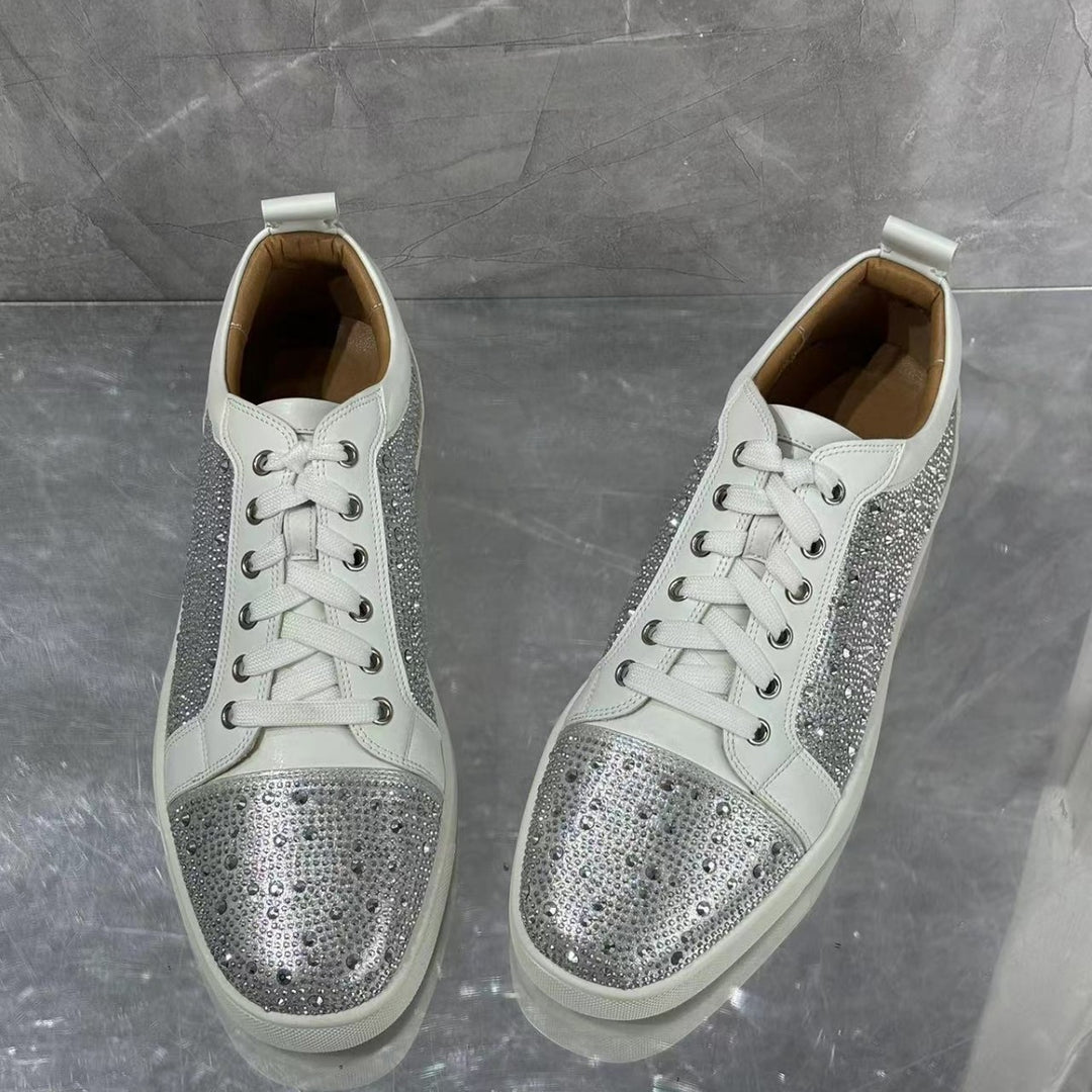 Femme Funklende Strass-udsmykkede fritids sneakers Stilla
