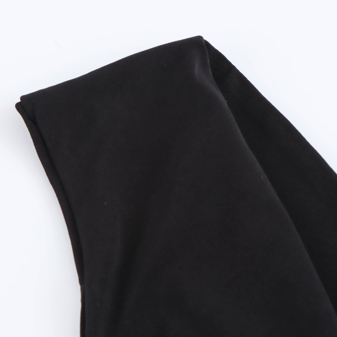 Femme Draperet Cowl Neck Bodycon Kjole med Åben Ryg Detalje Stilla