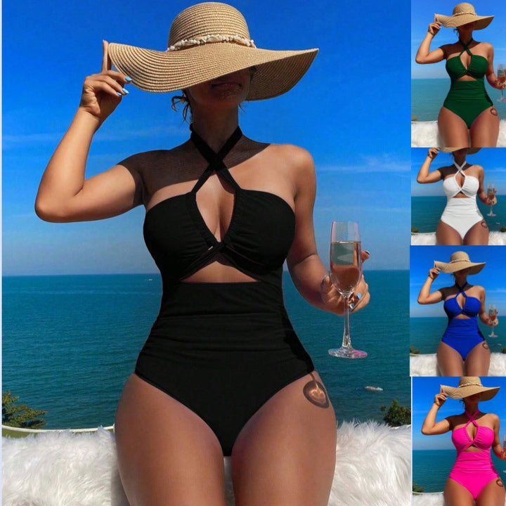 Femme Cut-Out Højtaljet Én-delt Bikini Stilla