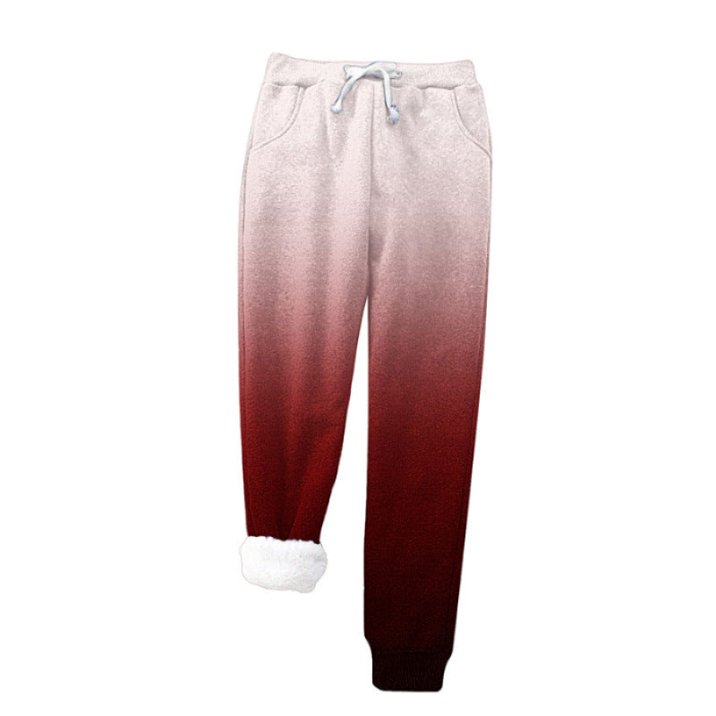 Femme Cozy Fleece-besatte Joggingbukser Stilla