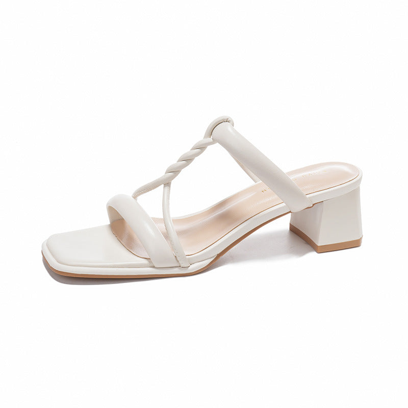 Damer Stilfulde Blok-Hæl Slingback Sandaler Stilla