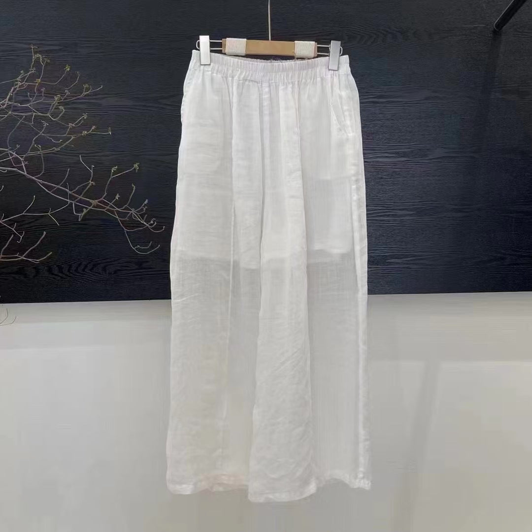 Femme Lette Bred Bukser med Elastisk Talje Stilla