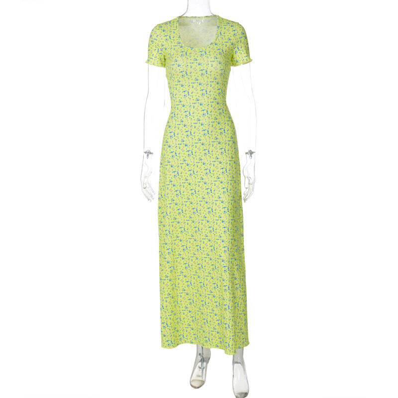 Damer Elegant Maxikjole med blomsterprint og flatterende pasform Stilla