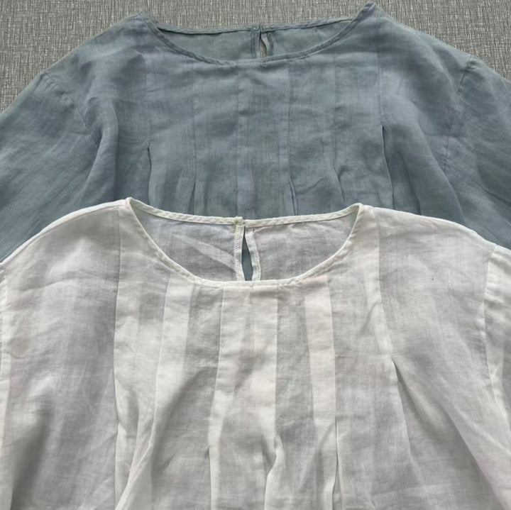 Femme Afslappet Fit Let Linned blouse Stilla