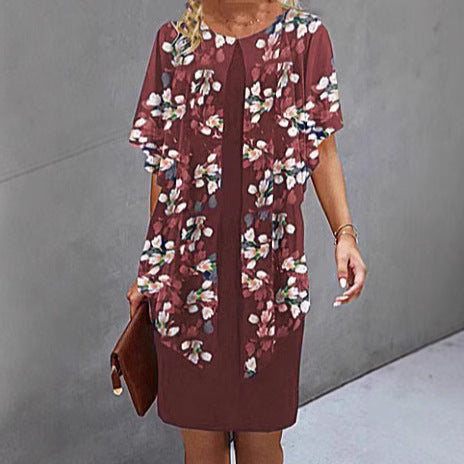 Dame Strandkjole med blomstertop Stilla
