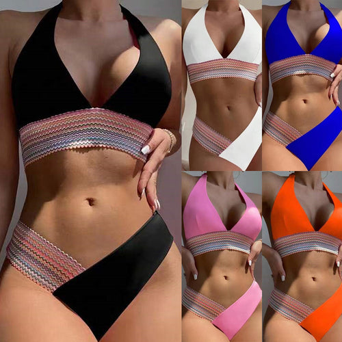 Femme Cut-Out Halter Bikini Sæt Stilla
