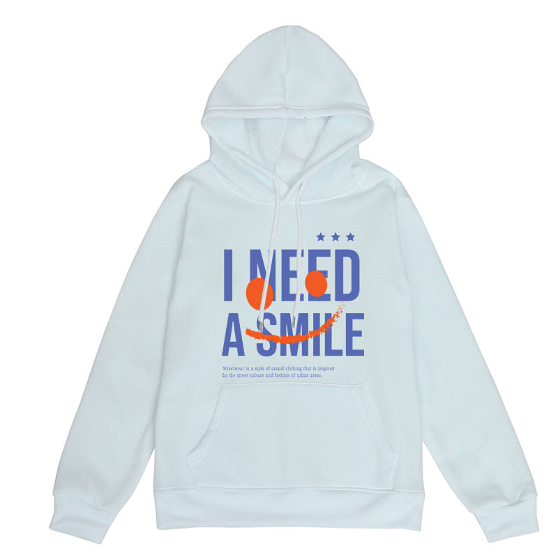 Dame Sweatshirt med kænguru-lomme og afslappet statement-print Stilla