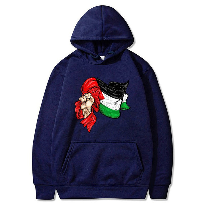 Kvinders hoodie med unikt grafisk design Skovae