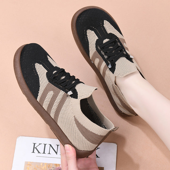 Dame Åndbar Strik-Sport-Sneakers med forbedret komfort Stilla