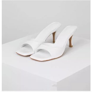 Dame elegante Slingback-pantoletten med modigt design Stilla