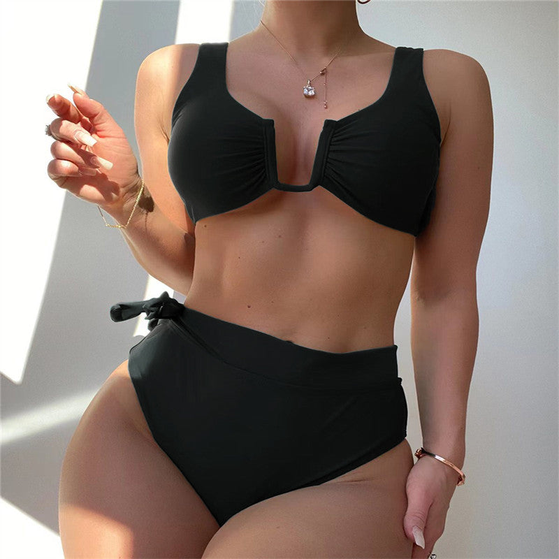 Dame Højtaljet Bikini-sæt med smart design Stilla