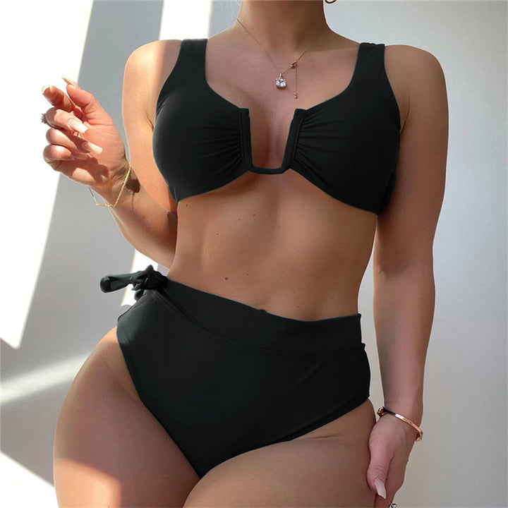 Dame Højtaljet Bikini-sæt med smart design Stilla
