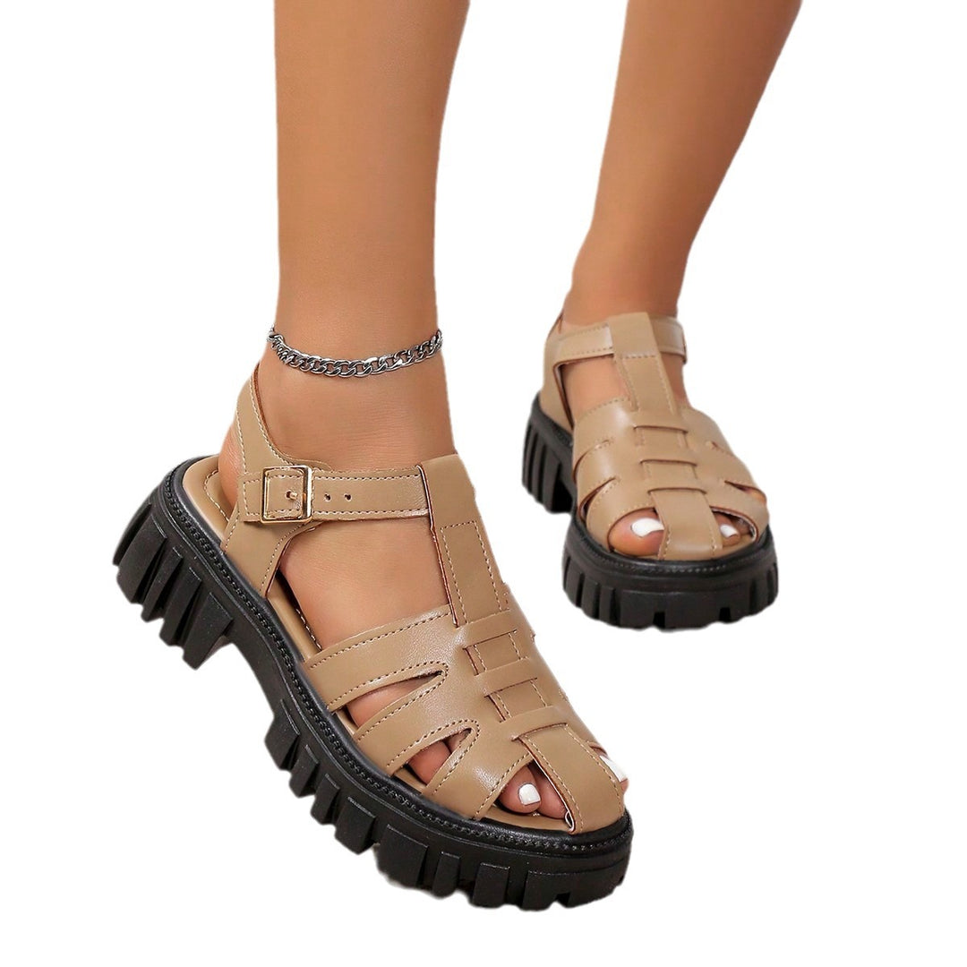 Dame Bock-sandaler med robust plateau og modedesign af remme Stilla