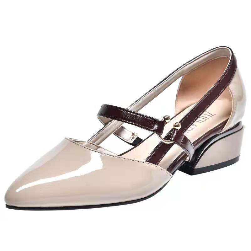Dame Elegante Slingbacks med spids tå og stabil hælkonstruktion Stilla