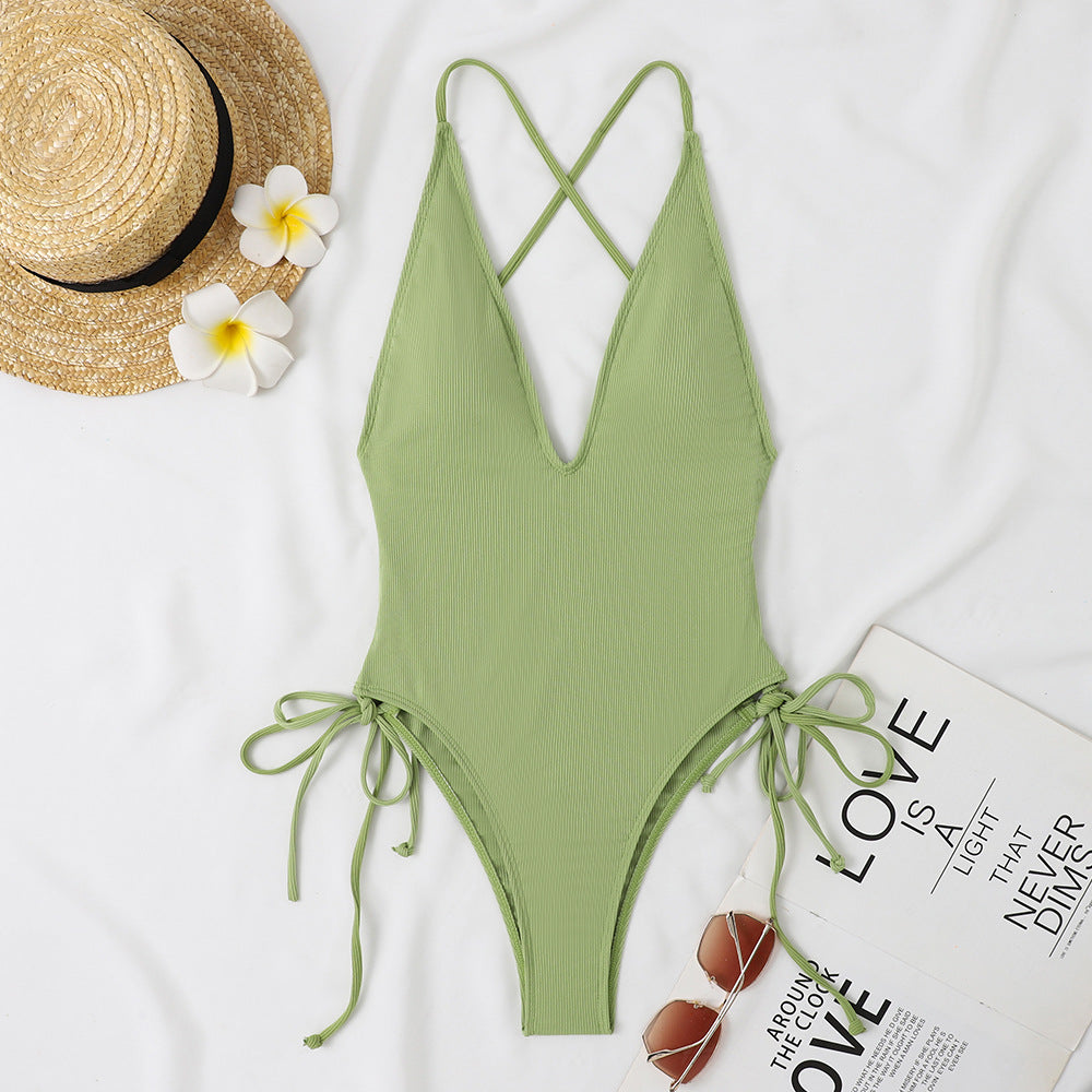 Femme Justerbar Cross-Back En-del Badehætte Stilla