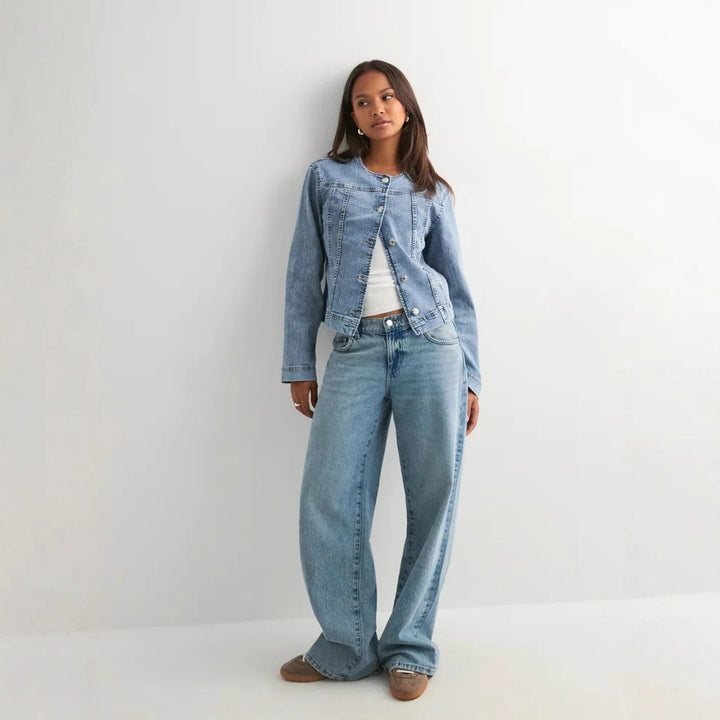 Dame tidløs denimjakke i moderne snit Skovae