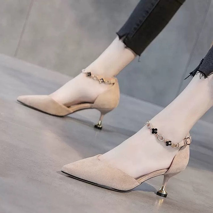 Dame Elegante Pumps med moderigtige smykke-rem-detalje og komfortabel hæl Stilla