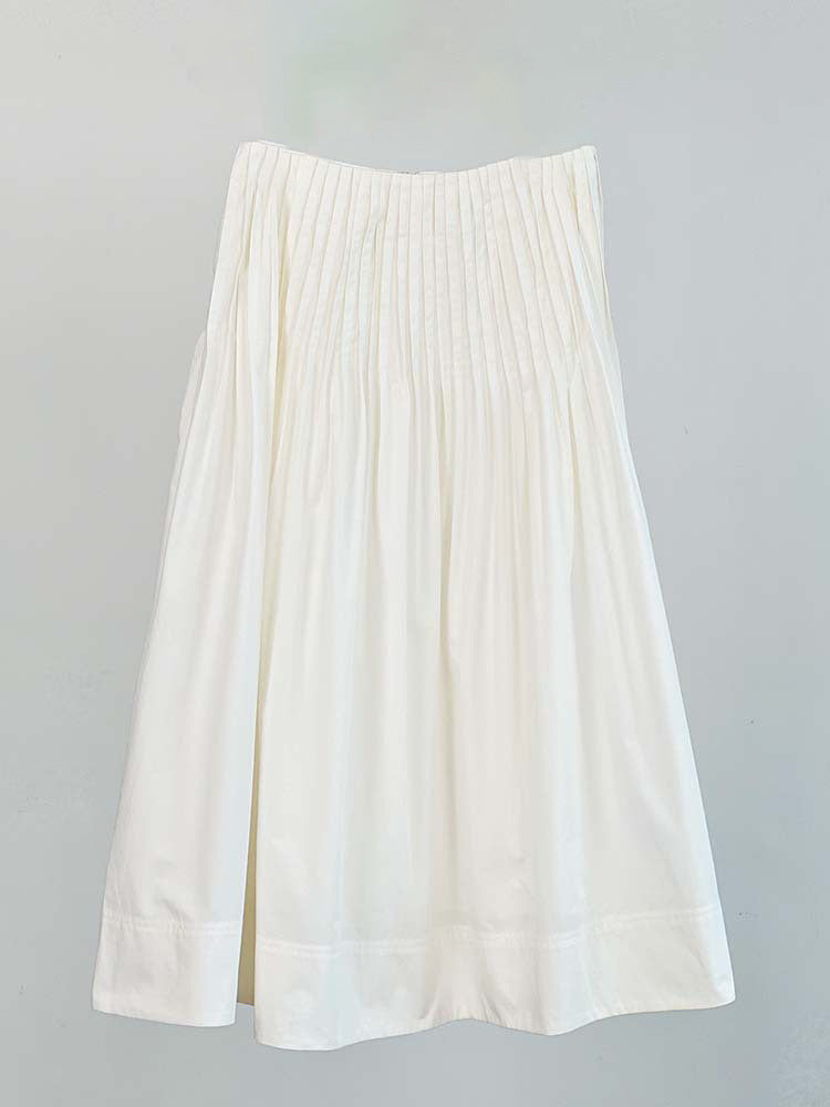 Damer elegant midi-nederdel med plisserede detaljer Stilla