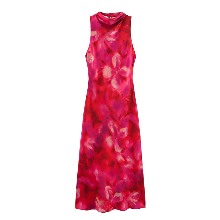 Femme Ærmeløs Blomsterprint Maxi Kjole Stilla