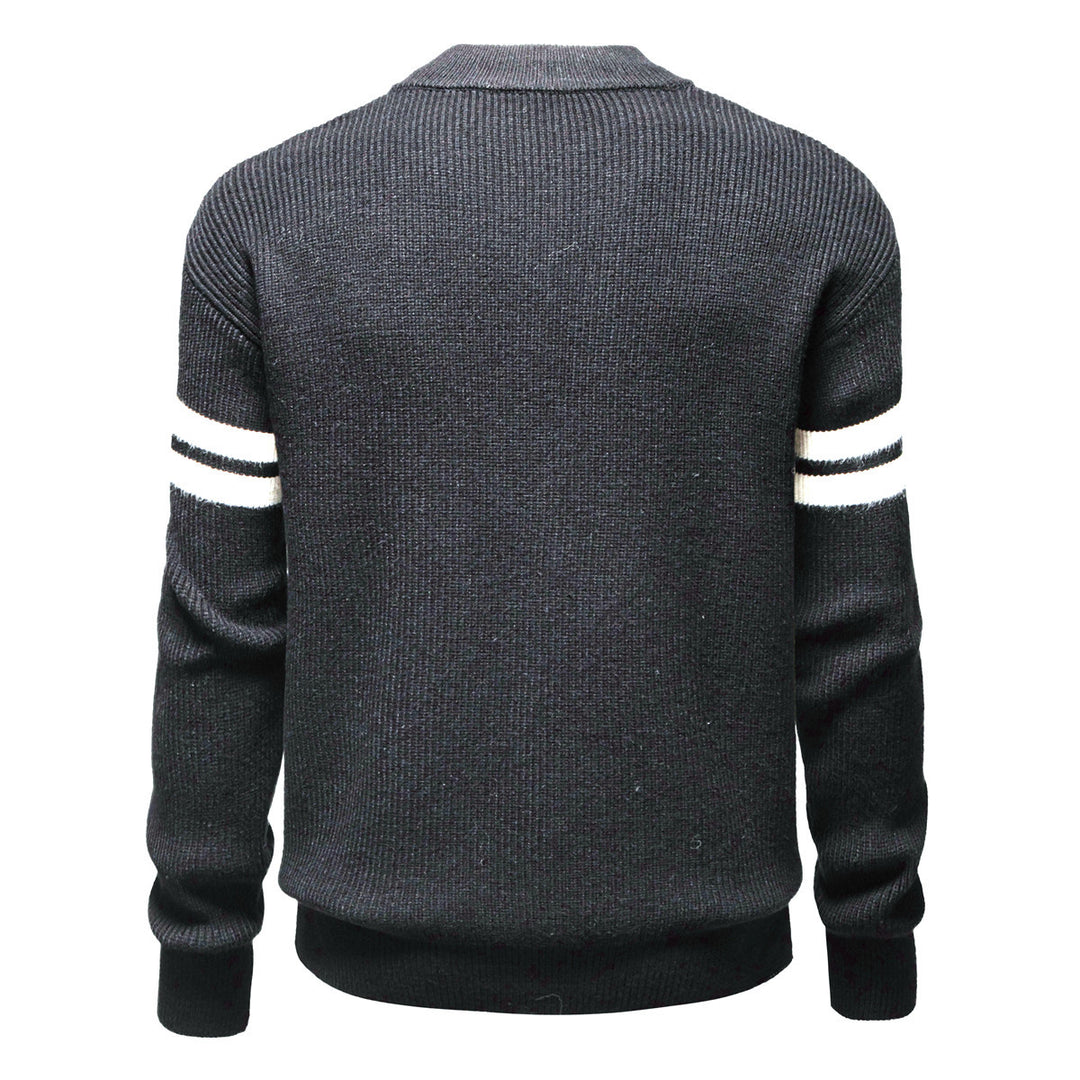 Herre Ribbetrøje Zip-Up Fritidscardigan Stilla