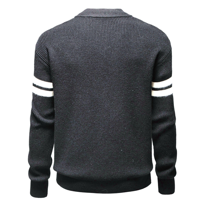 Herre Ribbetrøje Zip-Up Fritidscardigan Stilla