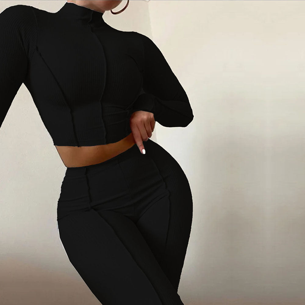Kvinders sporty sæt med en figur-venlig pasform og lange ærmer Stilla