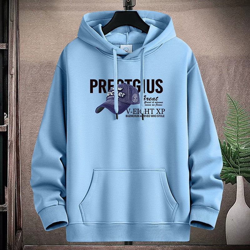 Dame Hoodie med kreativt grafisk design og praktiske kængurulommer Skovae