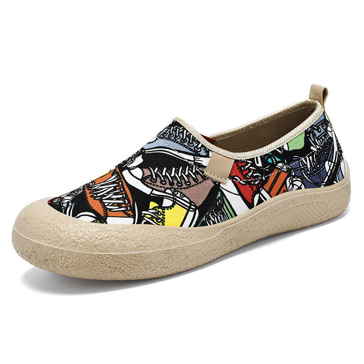 Femme Stylish Slip-On Clogs med kunstnerisk grafikdesign Stilla