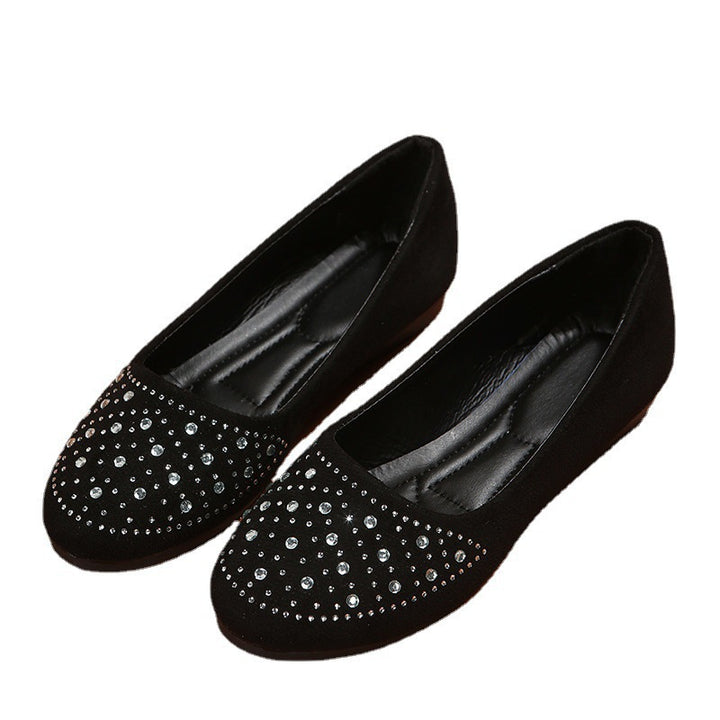 Dame Ballerinas med glitrende strassapplikationer Stilla