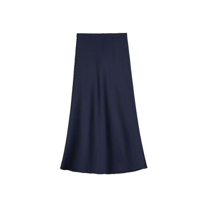 Dame Elegant Maxi Skirt lavet af høj kvalitet flydende materiale med en bred pasform Skovae
