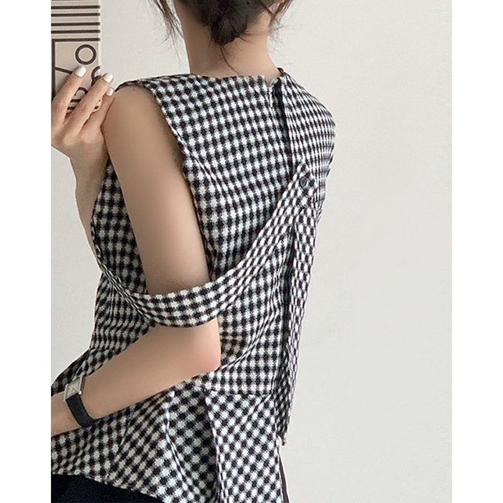 Dame Crop-Top med elegant snøring Stilla