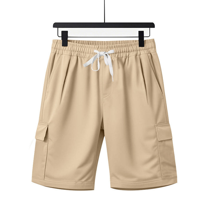 Herrer mode Cargo-shorts med elastisk talje og praktiske sidelommer Stilla