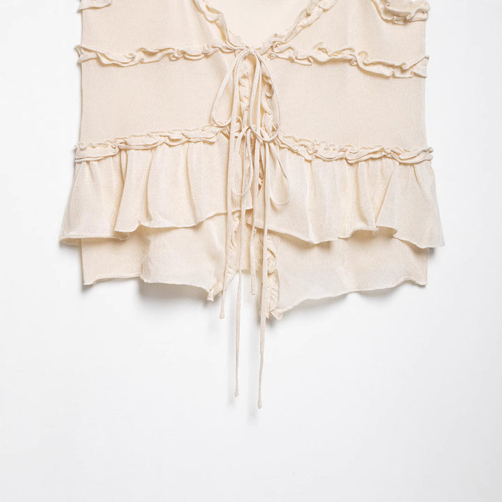 Femme Ruffles Lag Cami Top Stilla