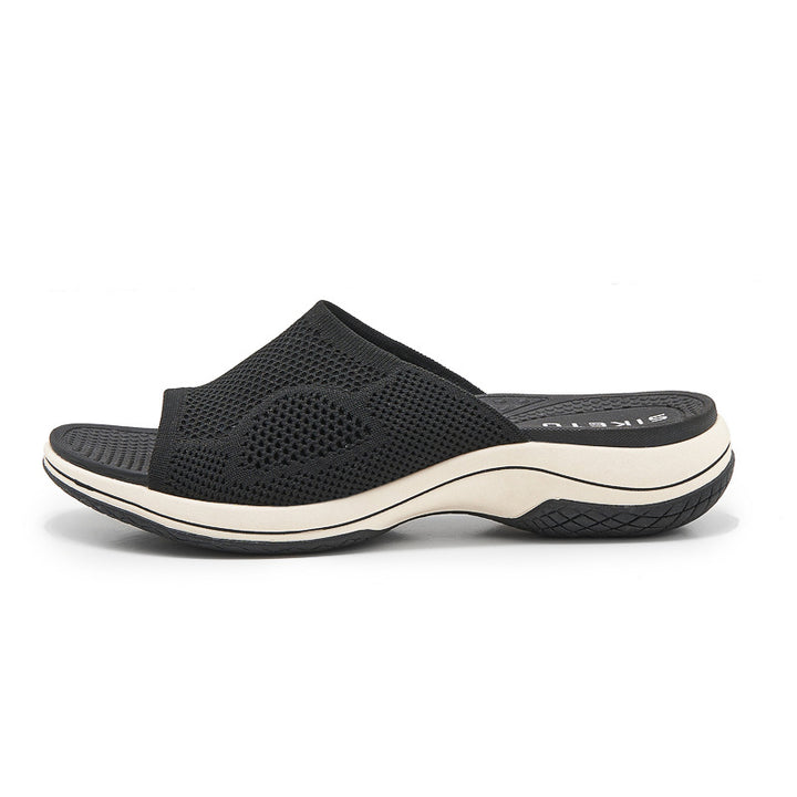 Dame Komfort-sandaler med åndbare netindsatser og polstret sål Stilla