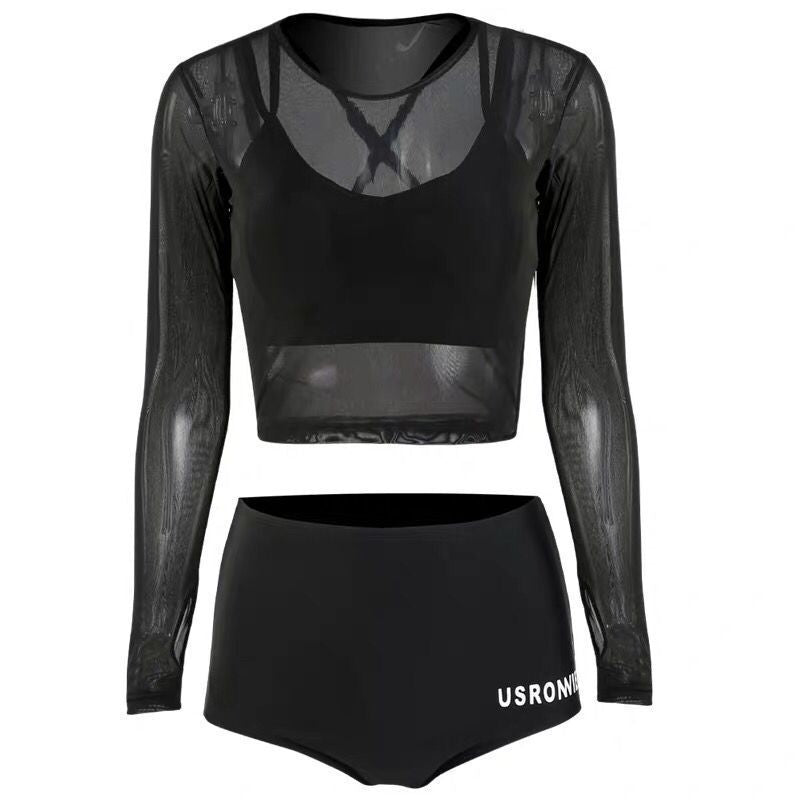 Dame Sporty Crop-Top Sæt Stilla