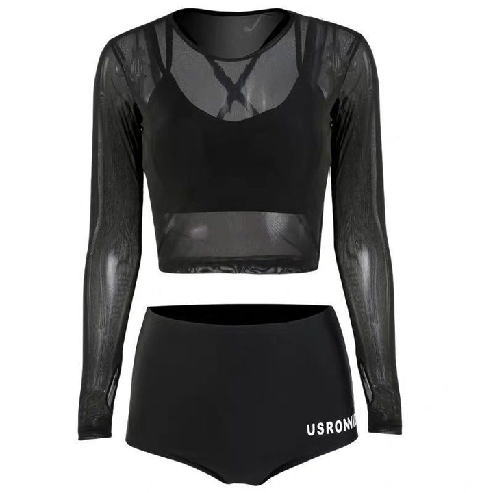 Dame Sporty Crop-Top Sæt Stilla