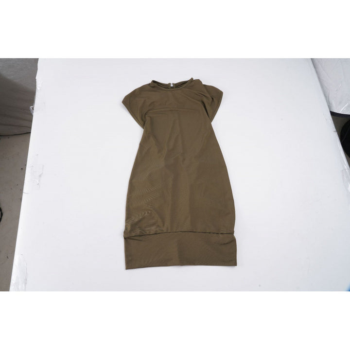 Dame Elegant Bodycon Kjole med korte Ærmer og afslappet Pasform Skovae