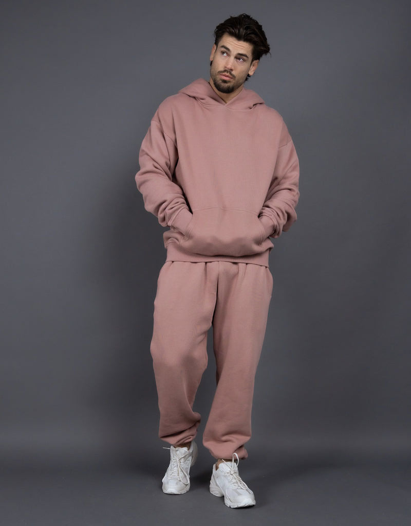 Herrer Behagelig bomulds-sweatsuit med praktiske lommer og elastisk talje Stilla