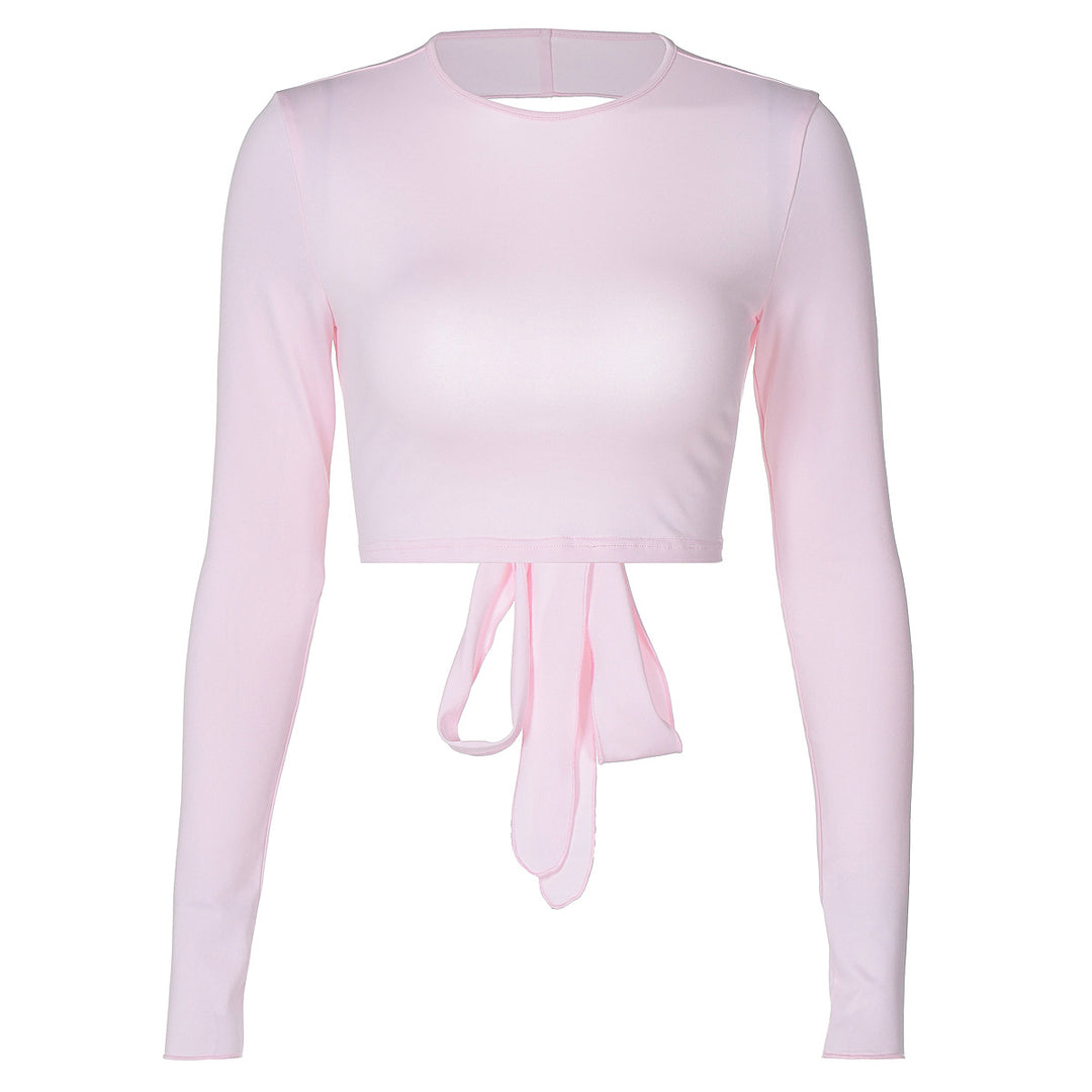 Dame Langærmet Cropped Top Skovae