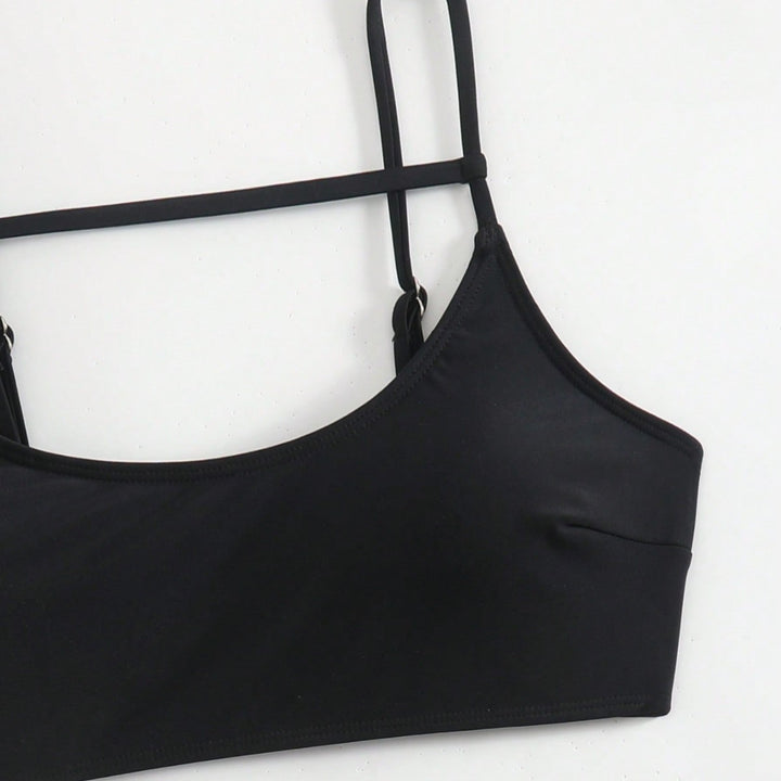 Dame Triangel-Bikini-Sæt med innovativt snit og justerbare stropper Skovae