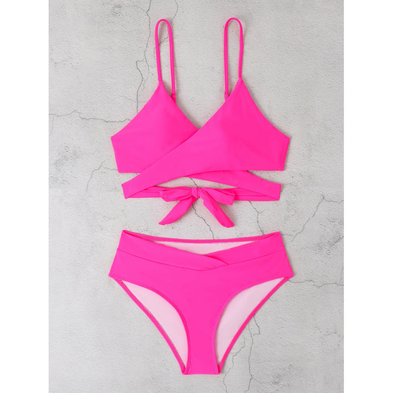 Dame Kryds-Design Bikini-Sæt med justerbare stropper og høj talje Stilla