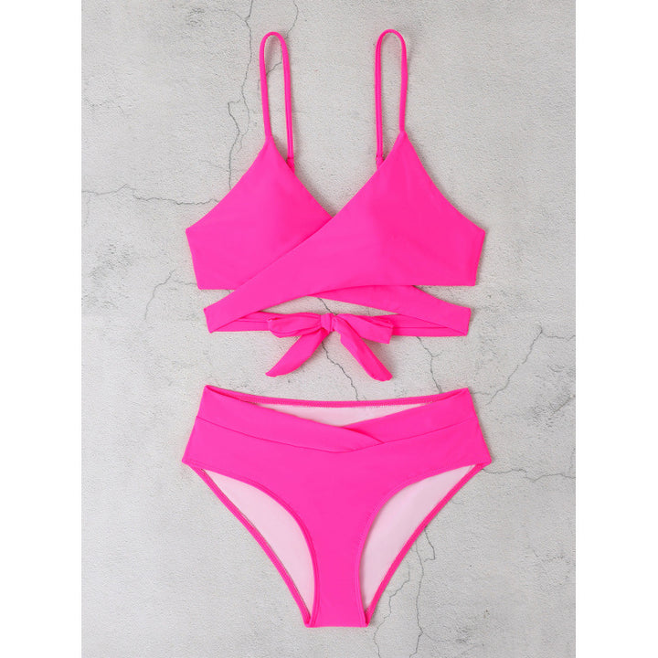 Dame Kryds-Design Bikini-Sæt med justerbare stropper og høj talje Stilla