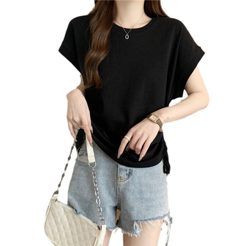 Femme Afslappet Fit Knot Tee Stilla