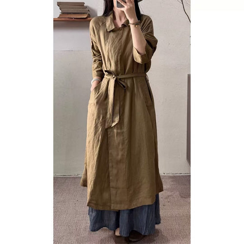 Dame Linned Trenchcoat Stilla